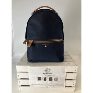 MICHAEL KORS, LARGE NYLON SAFFIANO LEATHER TRIM BACKPACK